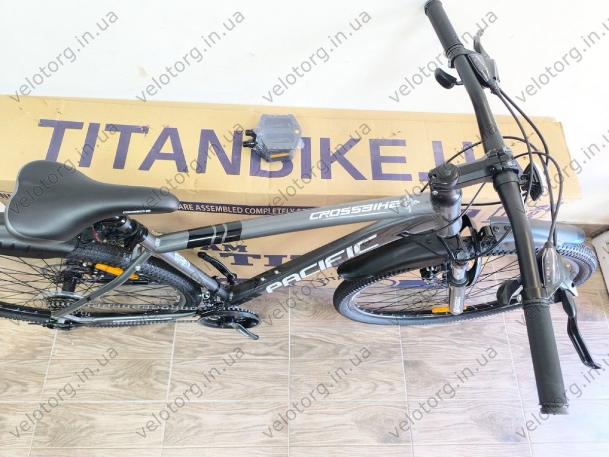 Велосипед Crossbike 29" Pacific 2025 grey рама 19 — сучасний гірський велосипед 