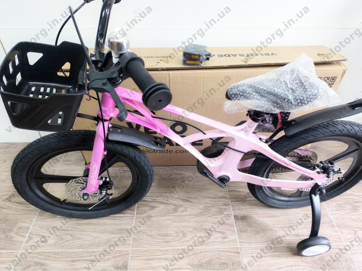 Велосипед MG 18″ SPACE KID ANDROMEDA DD рама 10″ рожево-малиновий 2026 магнієвий
