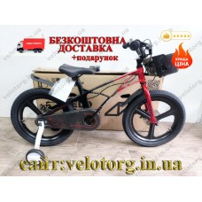 Велосипед MG 18" SPACE KID ANDROMEDA DD рама-10" червоно-чорний 2026 магнієвий