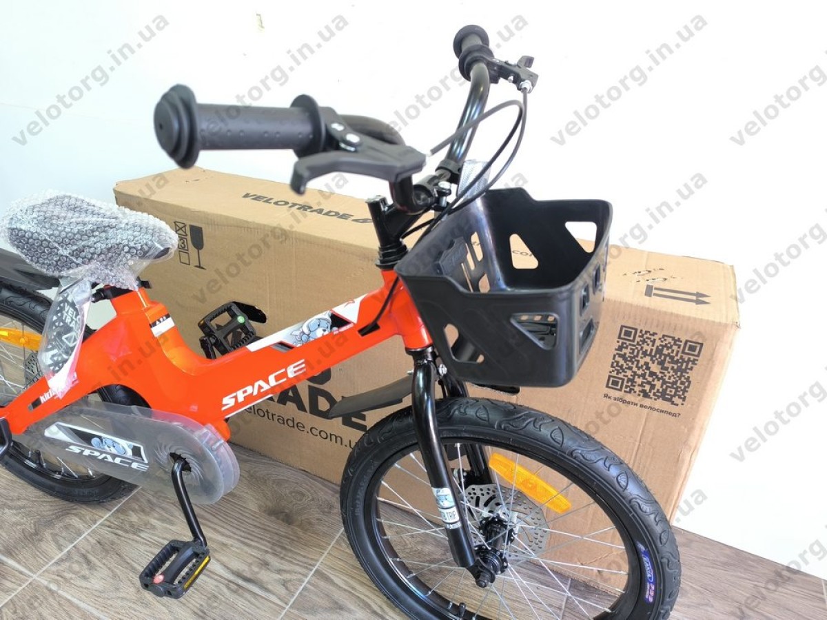 Велосипед MG 18″ SPACE KID MOON DD рама 10″ червоний 2025