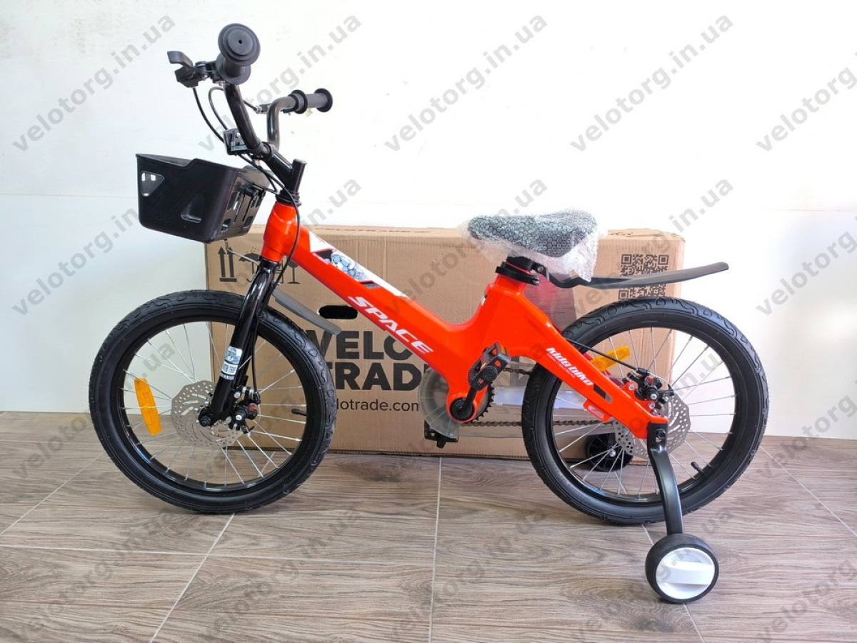 Велосипед MG 18″ SPACE KID MOON DD рама 10″ червоний 2025