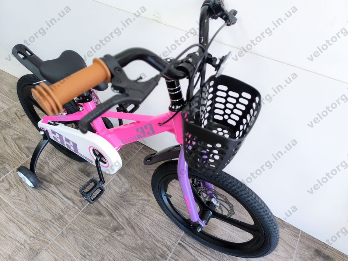 Велосипед MG 18" SPACE KID ORION DD рама-10" рожевий з фіолетовим 2026