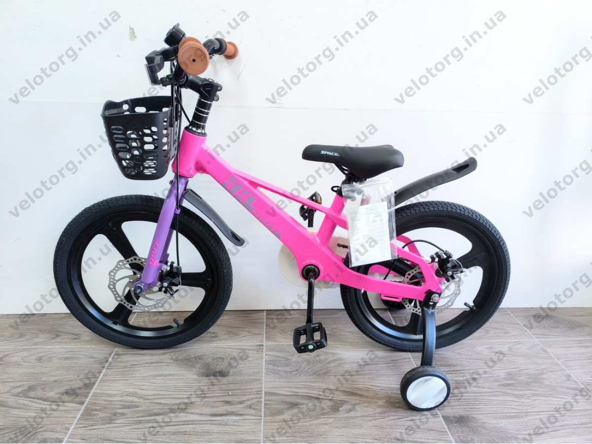Велосипед MG 18" SPACE KID ORION DD рама-10" рожевий з фіолетовим 2026
