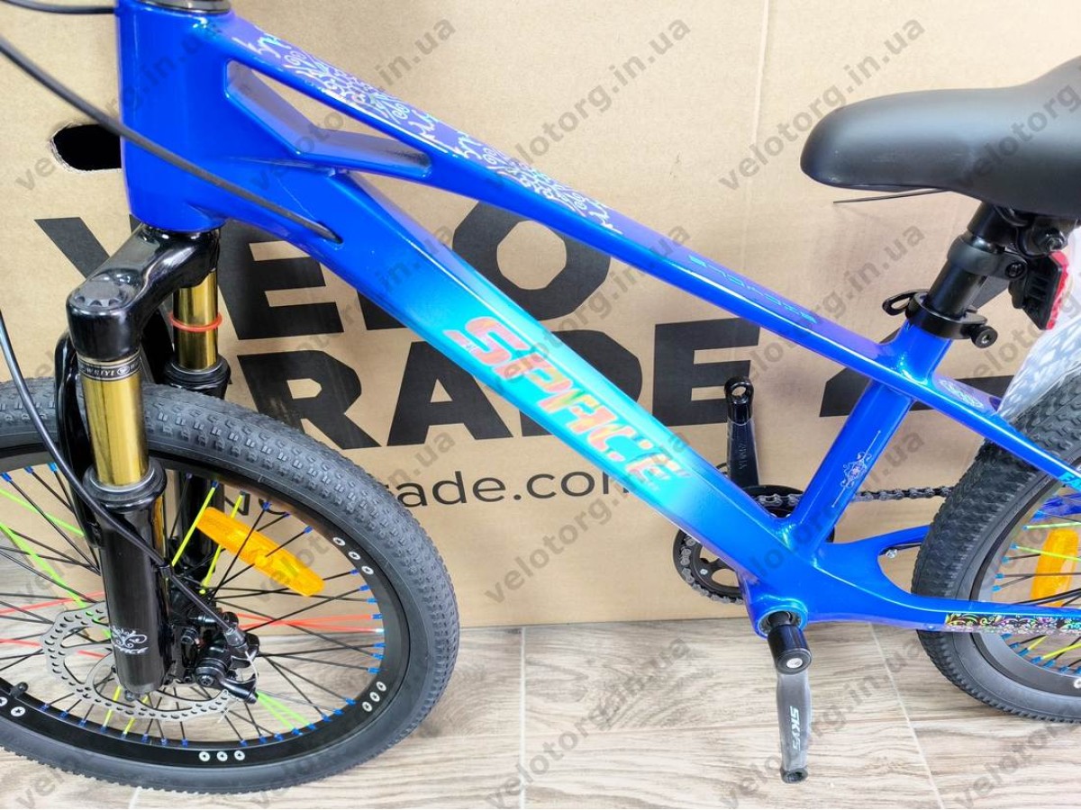 Велосипед SPACE KID ALIOTH 20″ 2025 рама 11″ синій магнієвий – дитячий MTB