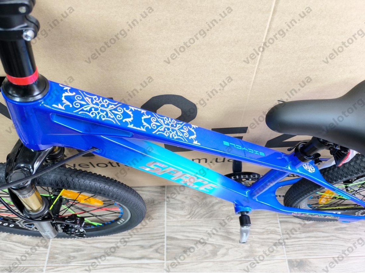 Велосипед SPACE KID ALIOTH 20″ 2025 рама 11″ синій магнієвий – дитячий MTB