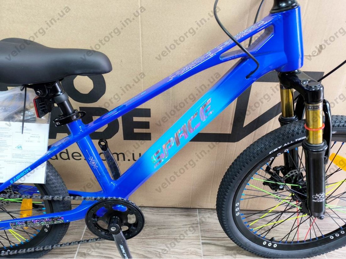 Велосипед SPACE KID ALIOTH 20″ 2025 рама 11″ синій магнієвий – дитячий MTB