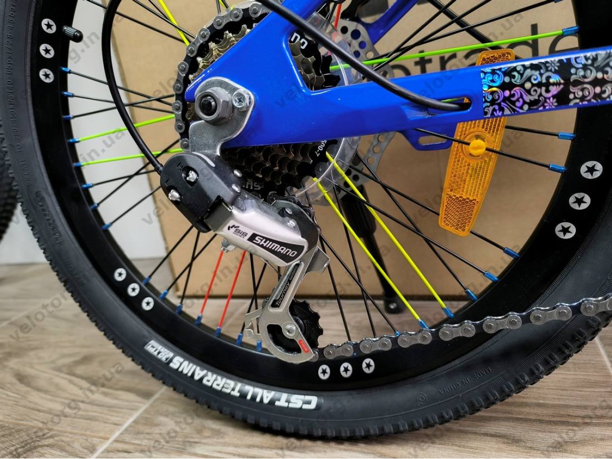 Велосипед SPACE KID ALIOTH 20″ 2025 рама 11″ синій магнієвий – дитячий MTB
