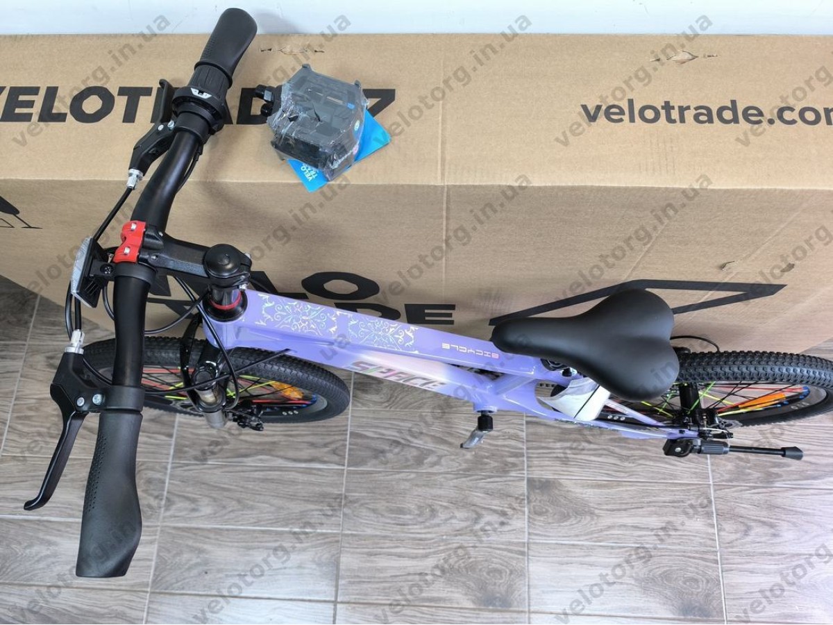 Велосипед SPACE KID ALIOTH 20″ 2025 рама 11″ фіолетовий магнієвий – дитячий MTB