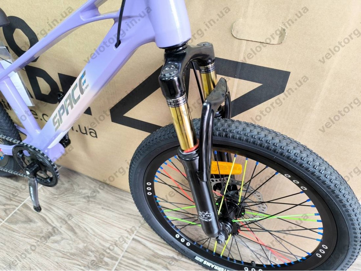Велосипед SPACE KID ALIOTH 20″ 2025 рама 11″ фіолетовий магнієвий – дитячий MTB