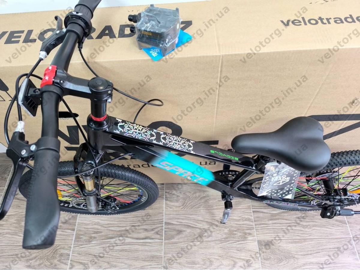Велосипед SPACE KID ALIOTH 20″ 2025 рама 11″ чорний магнієвий – дитячий MTB