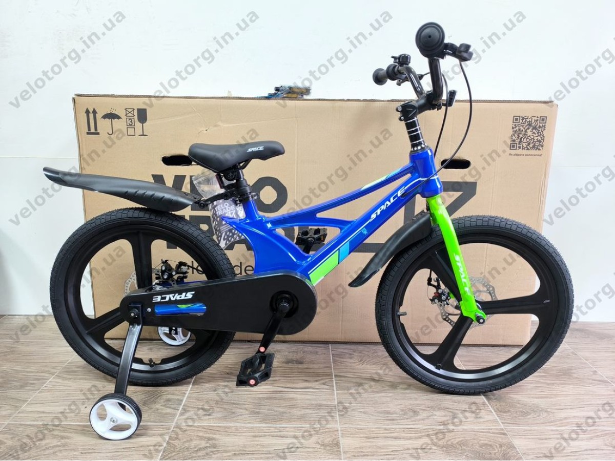 Велосипед MG 20″ SPACE KID STAR DD рама-11″ синій з зеленим 2026
