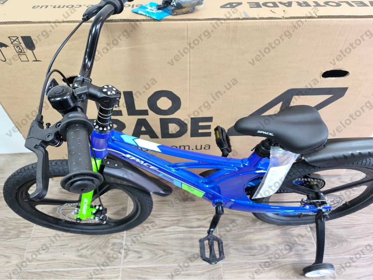 Велосипед MG 20″ SPACE KID STAR DD рама-11″ синій з зеленим 2026
