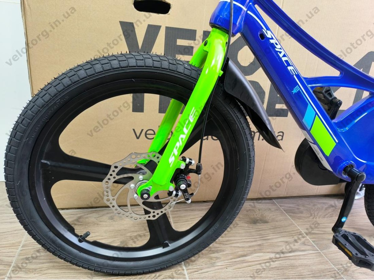 Велосипед MG 20″ SPACE KID STAR DD рама-11″ синій з зеленим 2026