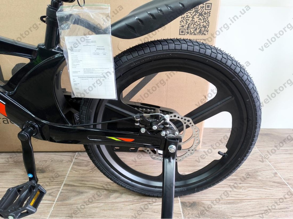 Велосипед MG 20″ SPACE KID STAR DD рама-11″ чорний з червоним 2026