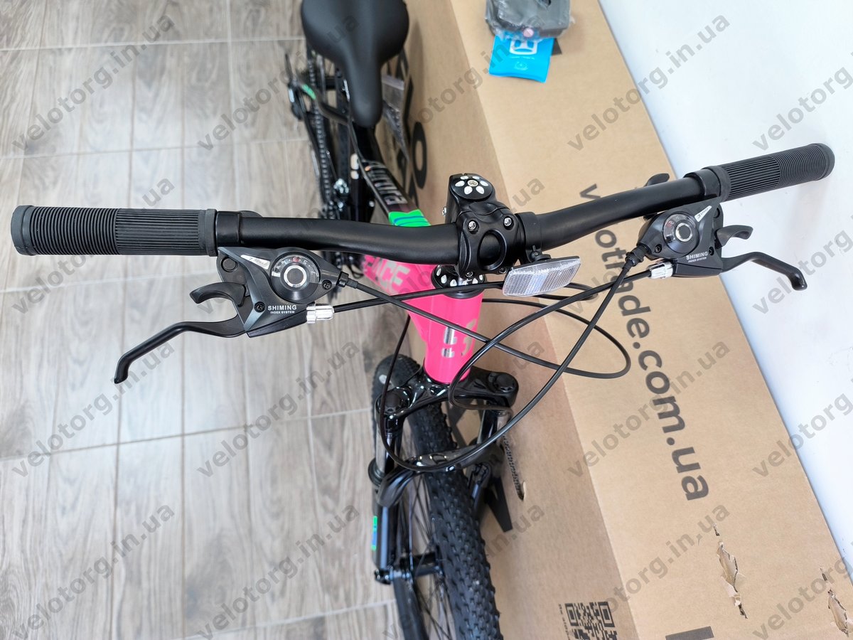 Велосипед ST 26" SPACE AURORA DD FR рама-13" рожево-чорний 2026