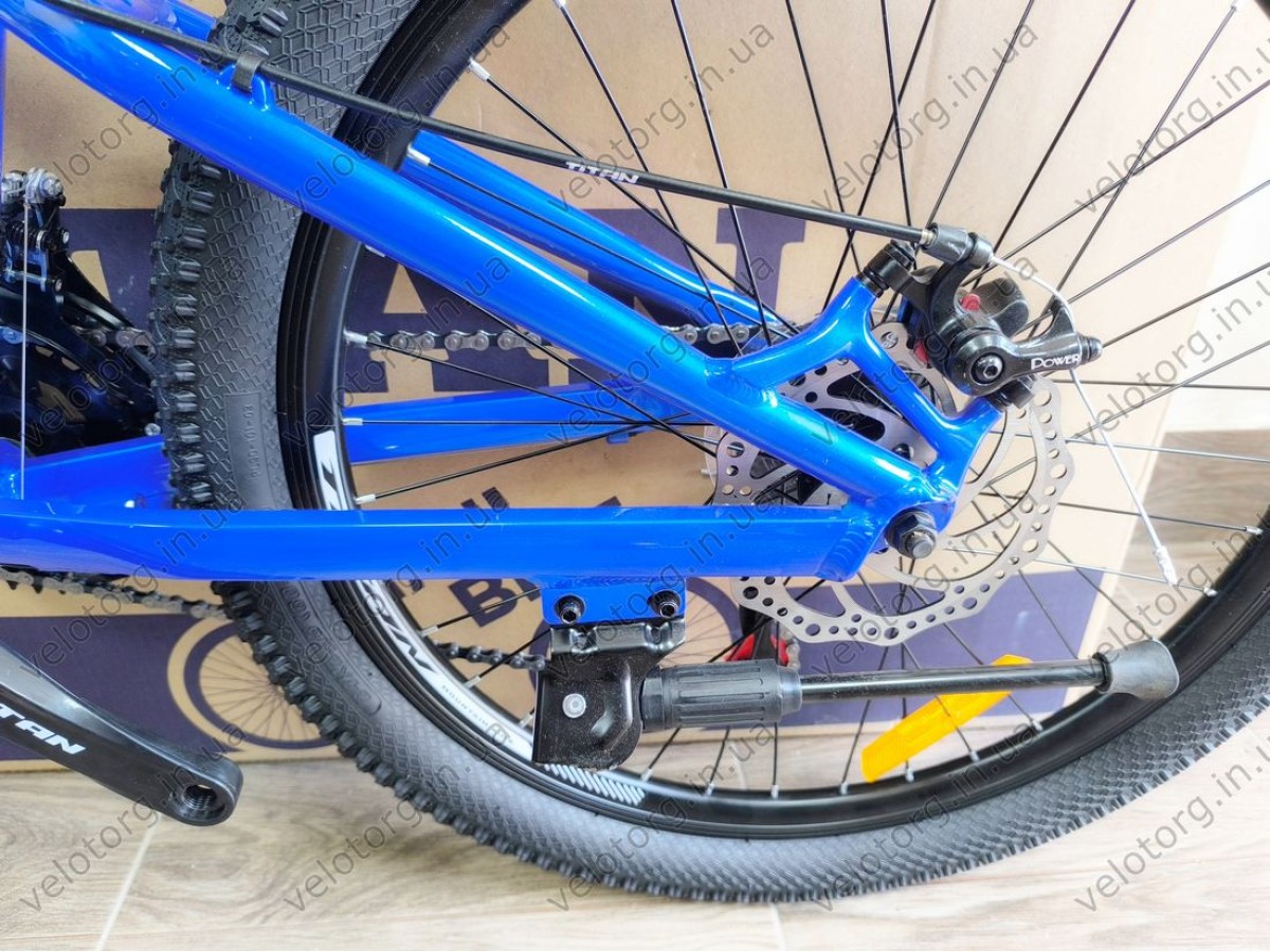 Велосипед Titan 24" Apollo 2024 Рама-11" blue — надійний гірський велосипед для активних поїздок БЕЗКОШТОВНА ДОСТАВКА