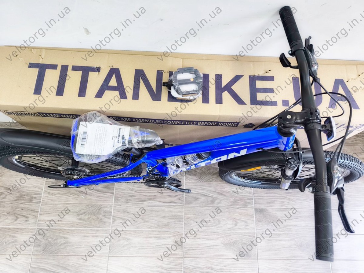 Велосипед Titan 24" Apollo 2024 Рама-11" blue — надійний гірський велосипед для активних поїздок БЕЗКОШТОВНА ДОСТАВКА