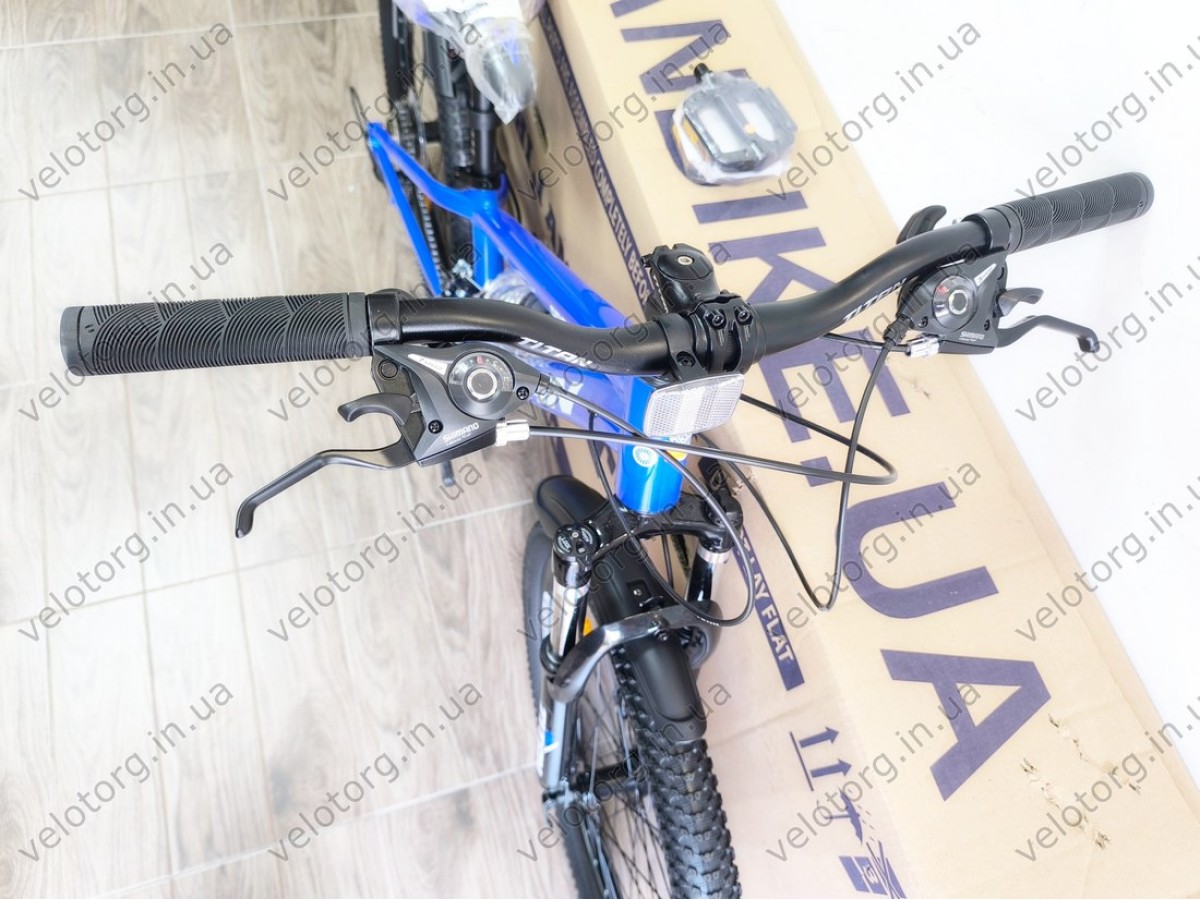 Велосипед Titan 24" Apollo 2024 Рама-11" blue — надійний гірський велосипед для активних поїздок БЕЗКОШТОВНА ДОСТАВКА