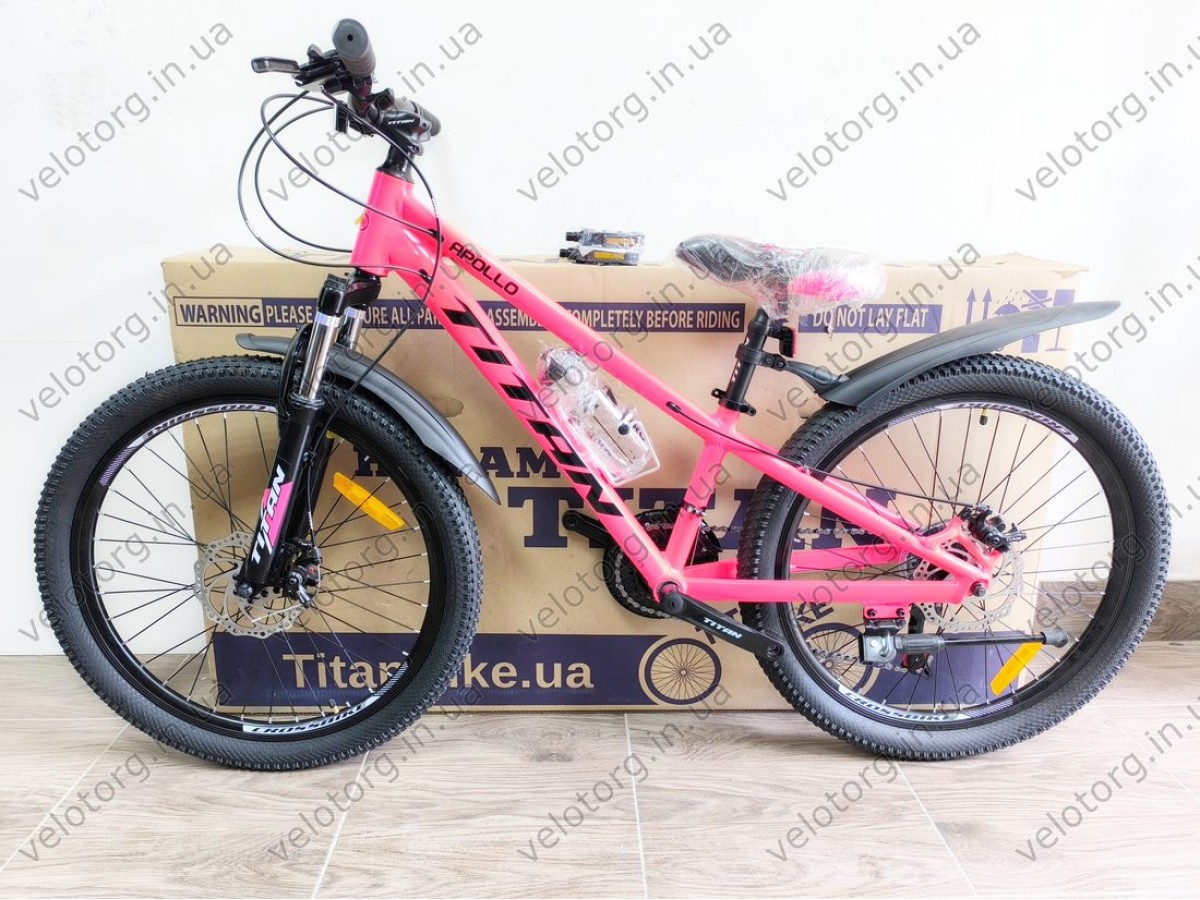 Велосипед Titan Apollo 24" Рама-11" pink-black