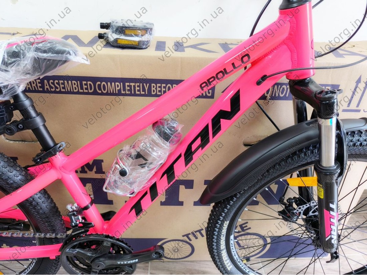 Велосипед Titan Apollo 24" Рама-11" pink-black