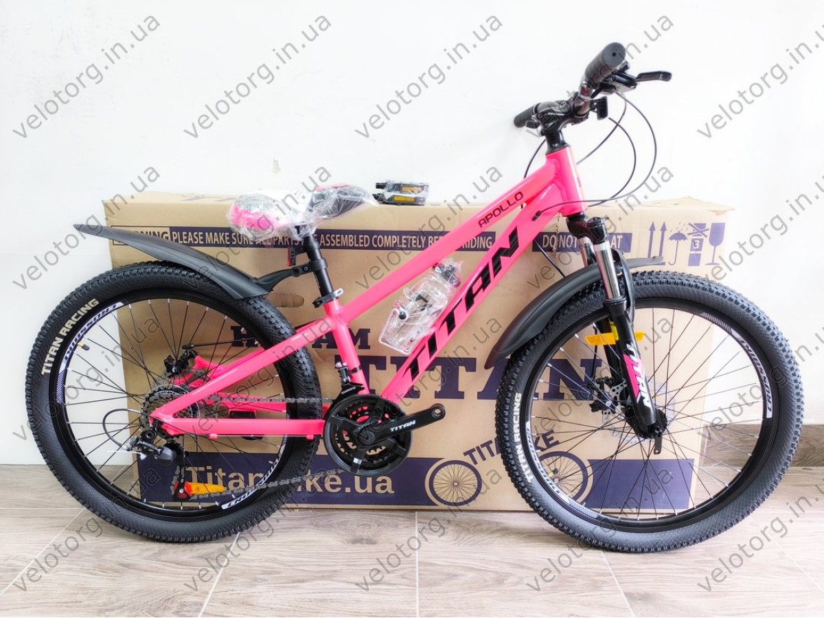 Велосипед Titan Apollo 24" Рама-11" pink-black