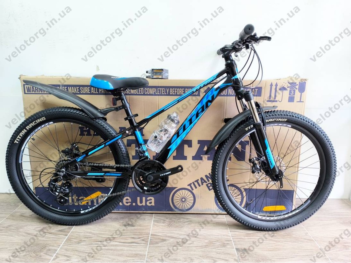 Велосипед Titan 24″ Arena 2025 рама 12″ black-blue