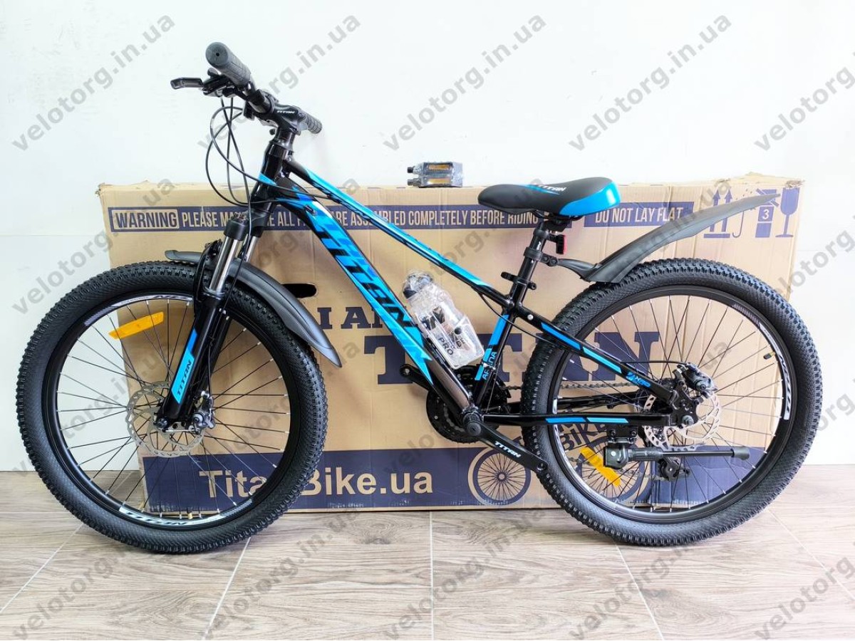 Велосипед Titan 24″ Arena 2025 рама 12″ black-blue