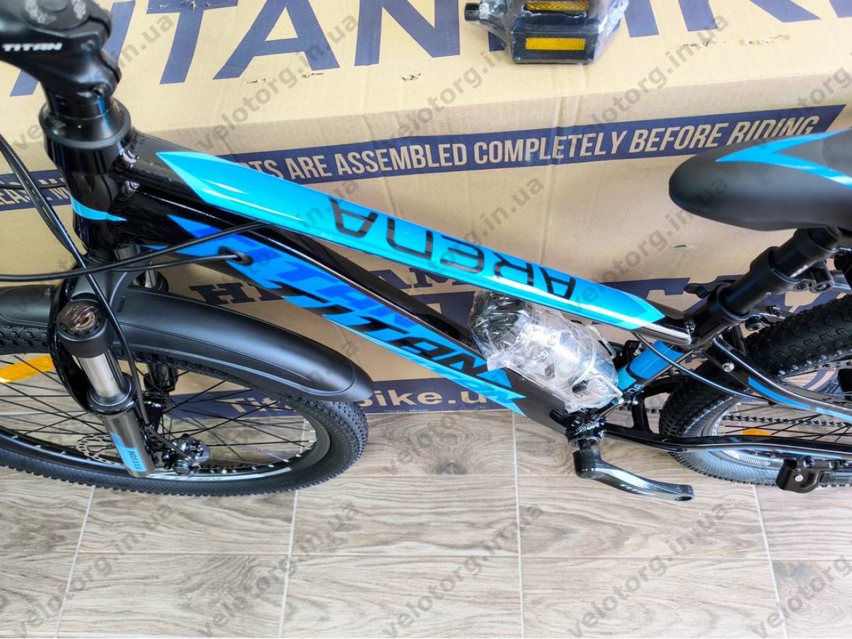Велосипед Titan 24″ Arena 2025 рама 12″ black-blue