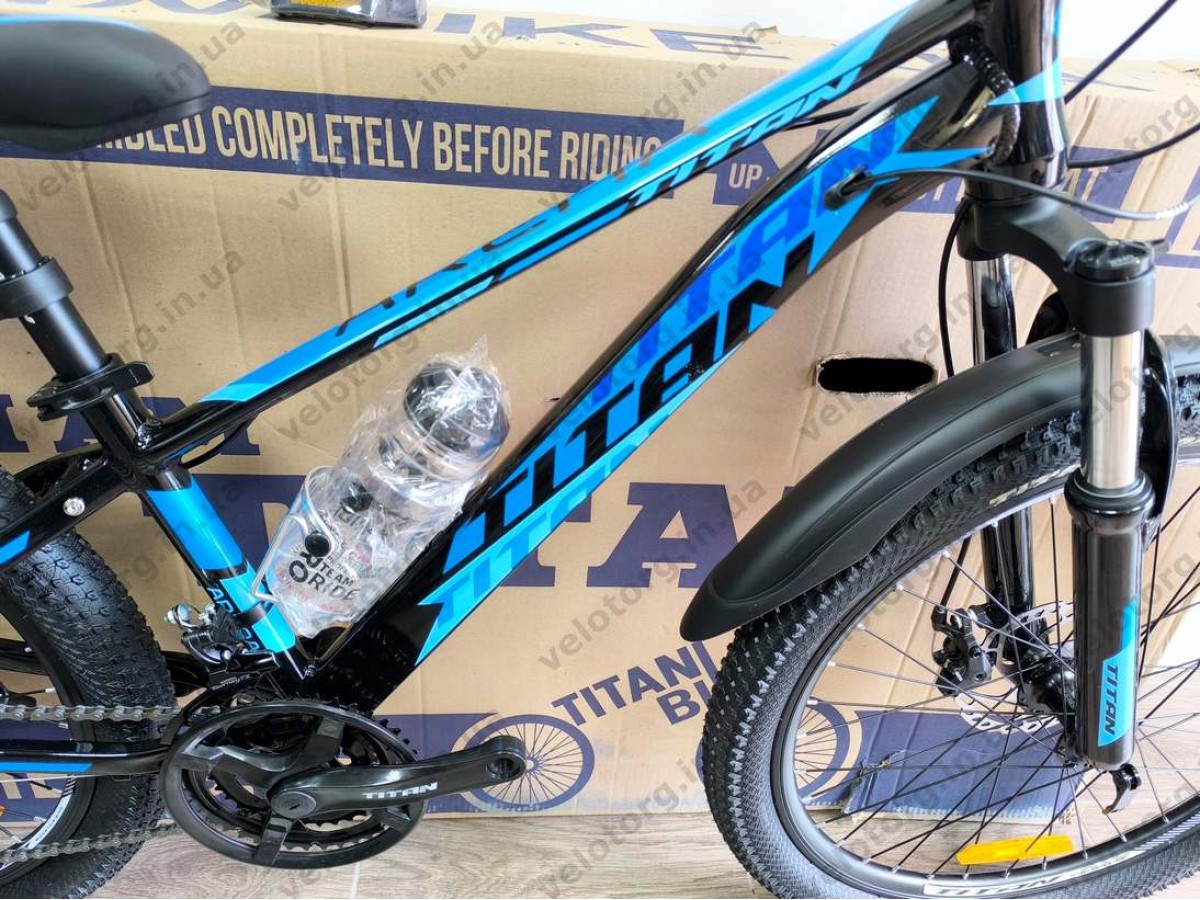 Велосипед Titan 24″ Arena 2025 рама 12″ black-blue