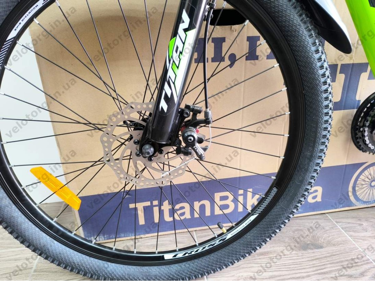 Велосипед Titan 26″ Apollo рама 13″ green-black — надійний гірський велосипед для активних поїздок БЕЗКОШТОВНА ДОСТАВКА