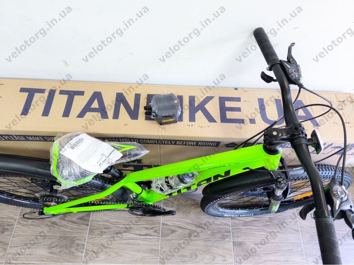 Велосипед Titan 26″ Apollo рама 13″ green-black — надійний гірський велосипед для активних поїздок БЕЗКОШТОВНА ДОСТАВКА