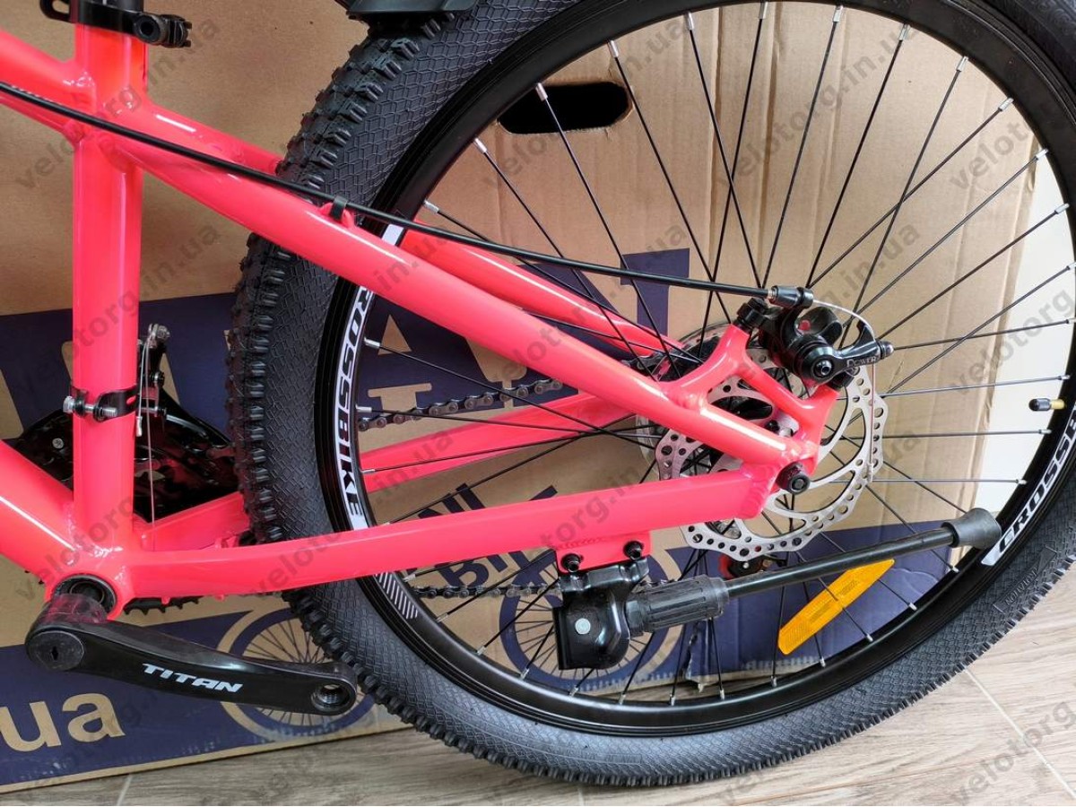 Велосипед Titan 26″ Apollo рама 13″ pink-black — надійний гірський велосипед для активних поїздок БЕЗКОШТОВНА ДОСТАВКА