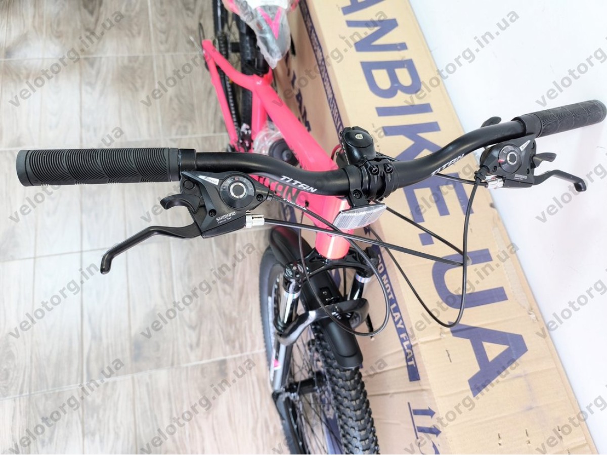 Велосипед Titan 26″ Apollo рама 13″ pink-black — надійний гірський велосипед для активних поїздок БЕЗКОШТОВНА ДОСТАВКА