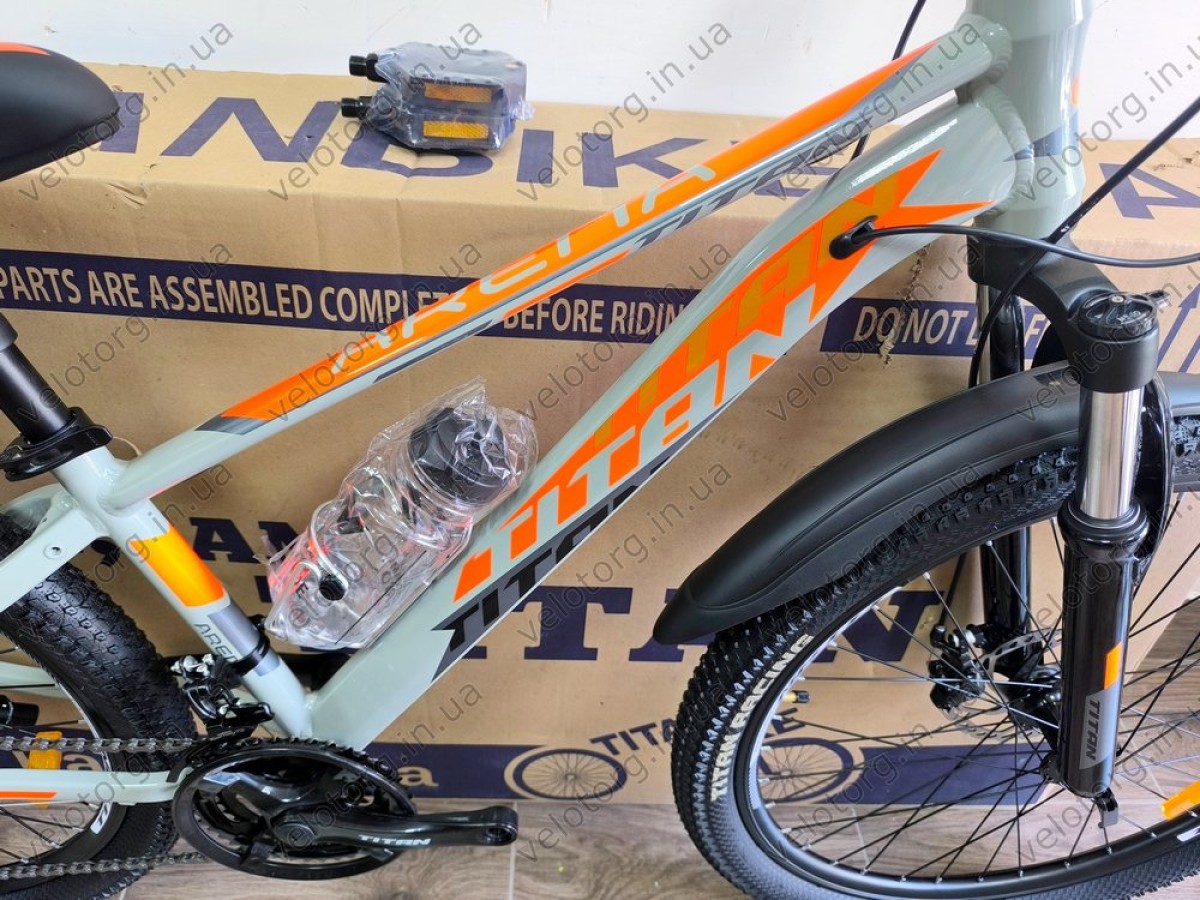 Велосипед Titan 26″ Arena 2025 рама-13″ grey-orange
