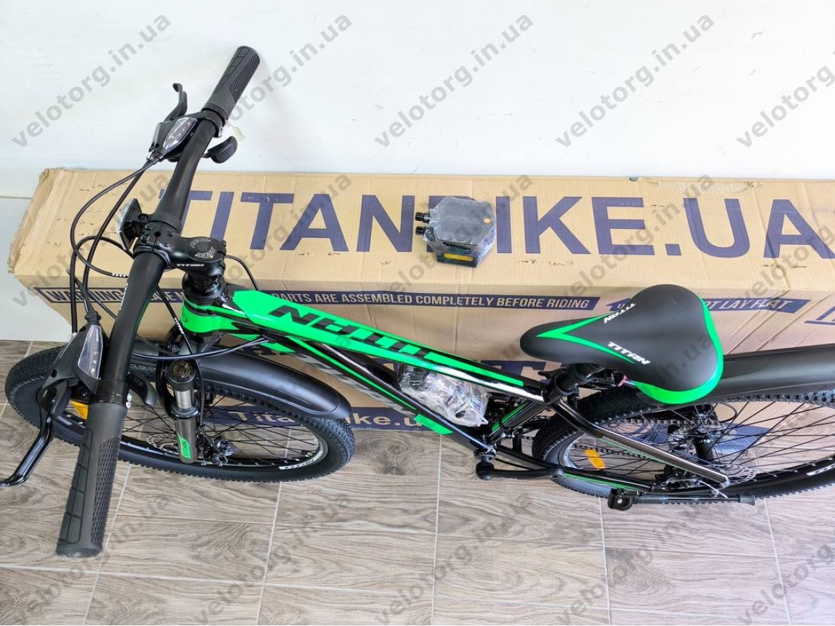 Велосипед Titan 26" FOX 2025 Рама-13" black-green