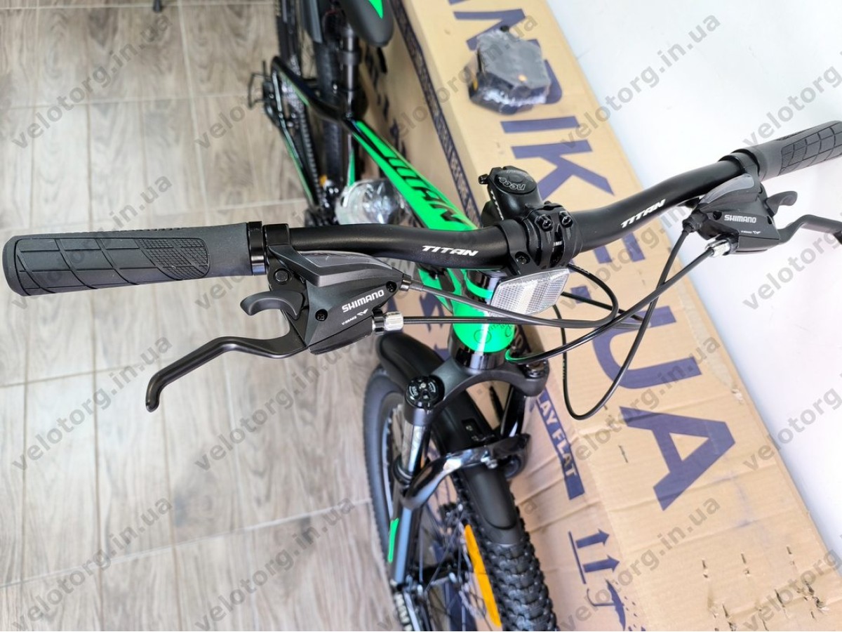 Велосипед Titan 26" FOX 2025 Рама-13" black-green