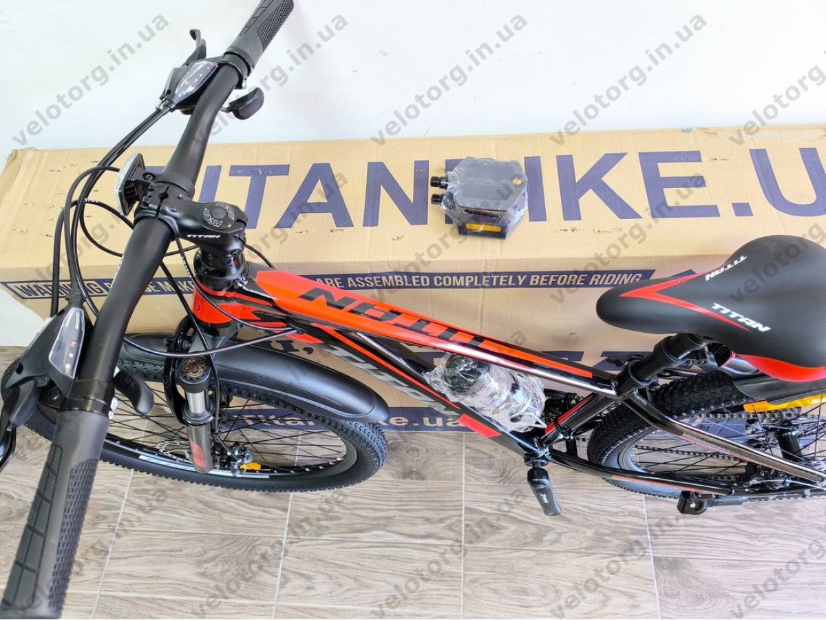 Велосипед Titan 26" FOX 2025 Рама-13" black-red