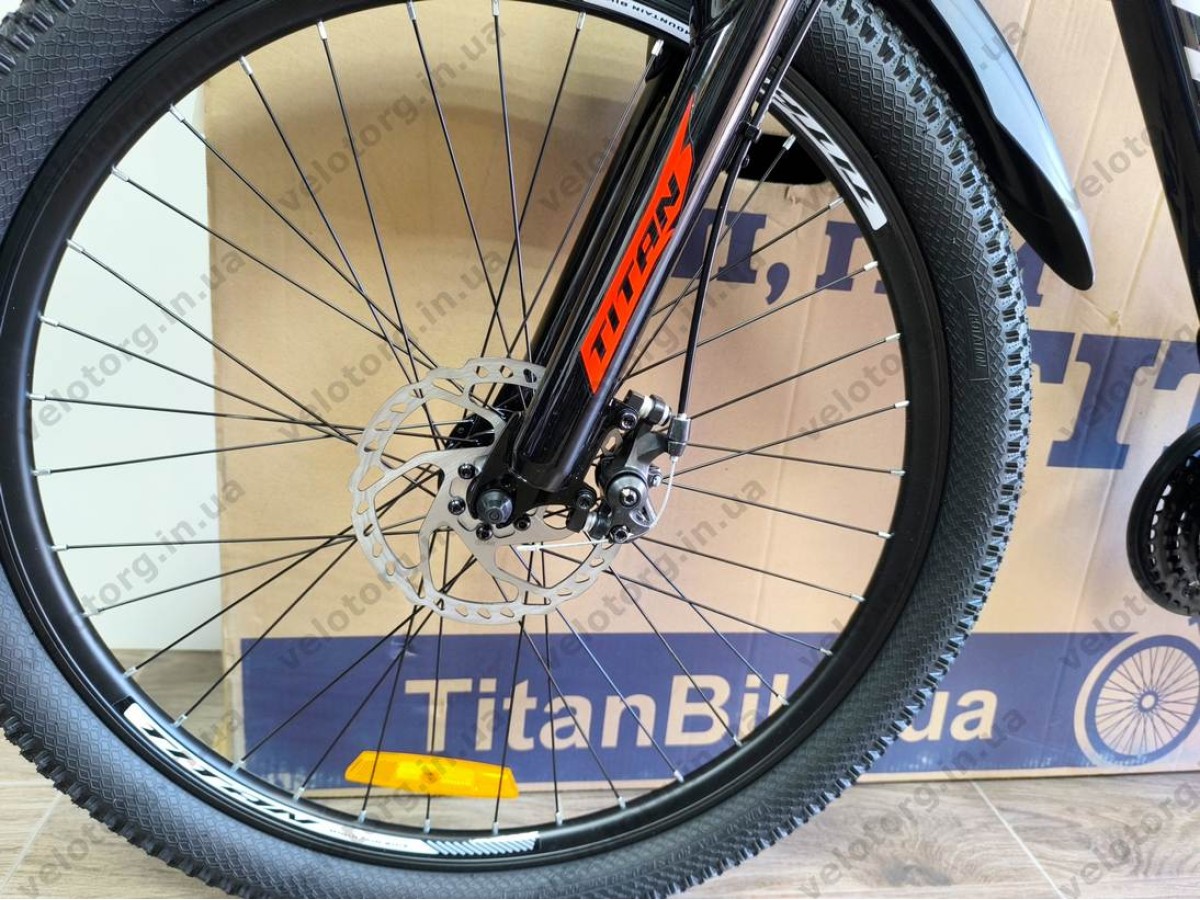 Велосипед Titan 26" FOX 2025 Рама-13" black-red