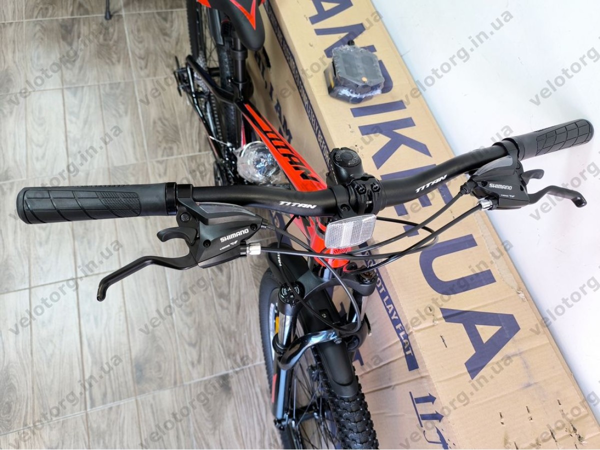 Велосипед Titan 26" FOX 2025 Рама-13" black-red