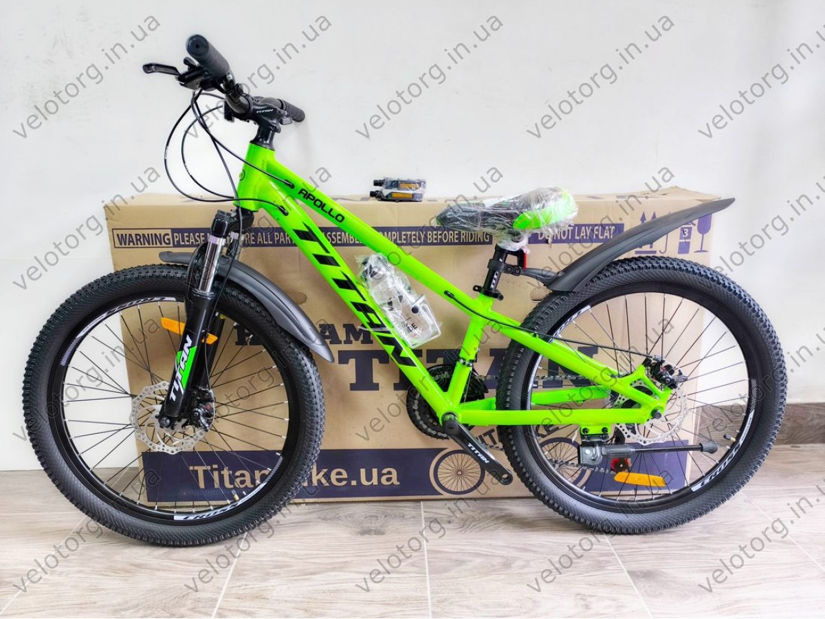 Велосипед Titan Apollo 24" Рама-11" green-black