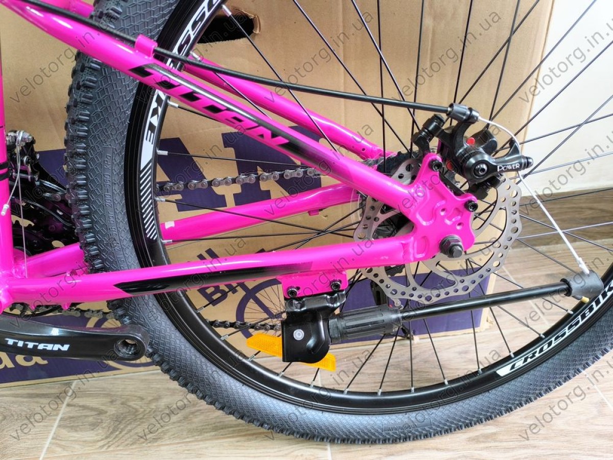 Велосипед Titan Drone 26" Рама 13" pink-black рожево-чорний