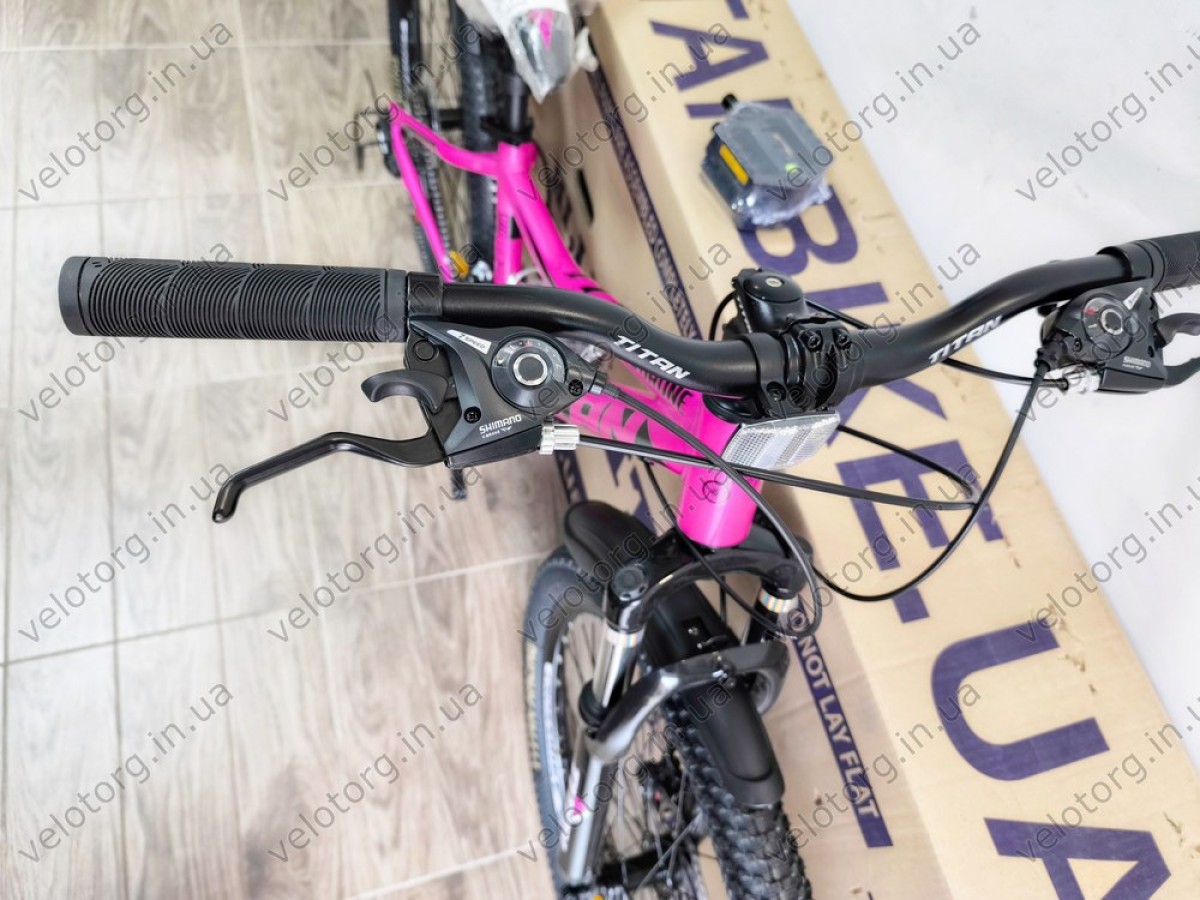 Велосипед Titan Drone 26" Рама 13" pink-black рожево-чорний