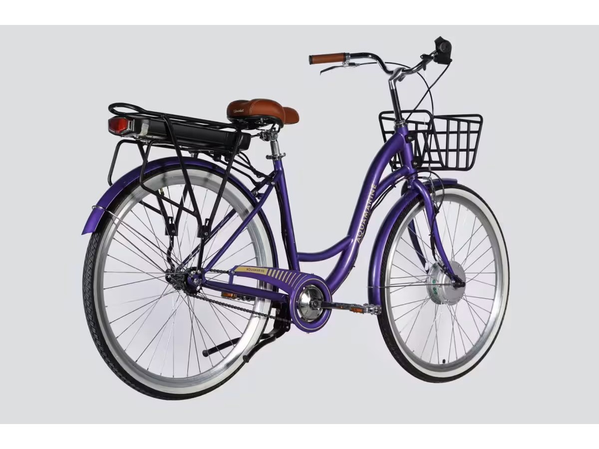 Електровелосипед 28″ Dorozhnik eAQUAMARINE BH 2026 рама 19″ 36V 13Ah 500W фіолетовий з кошиком