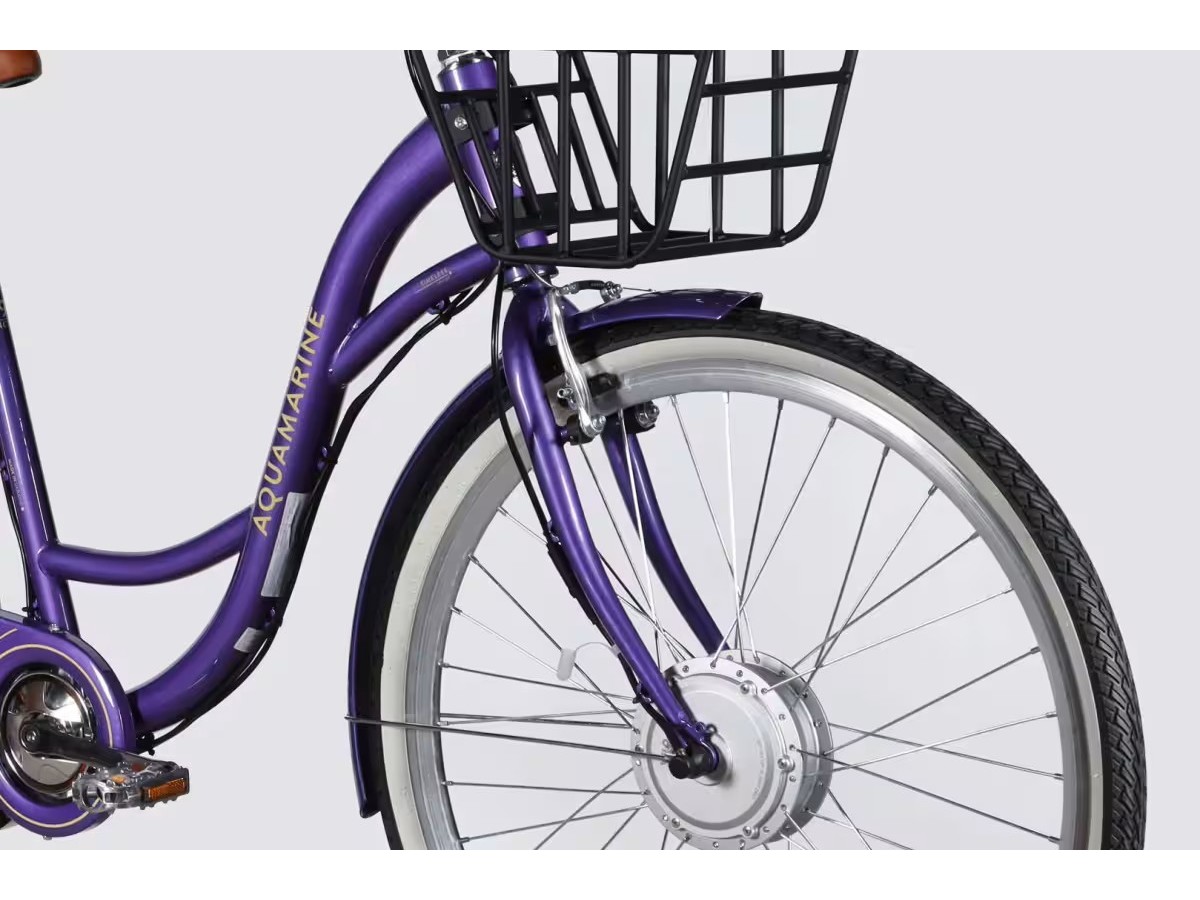 Електровелосипед 28″ Dorozhnik eAQUAMARINE BH 2026 рама 19″ 36V 13Ah 500W фіолетовий з кошиком