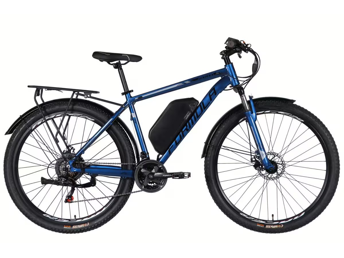 Велосипед з електроприводом 29″ Formula eMOTION PLUS DD FR 2026 рама 19″ 48V 15Ah 500W синьо-чорний