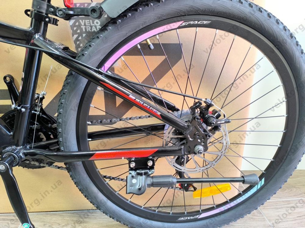 Велосипед AL 26" SPACE LYRA DD FR рама-13" рожево-чорний 2026