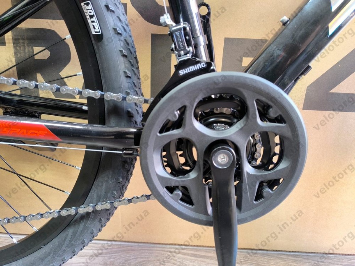 Велосипед AL 26" SPACE LYRA DD FR рама-13" рожево-чорний 2026