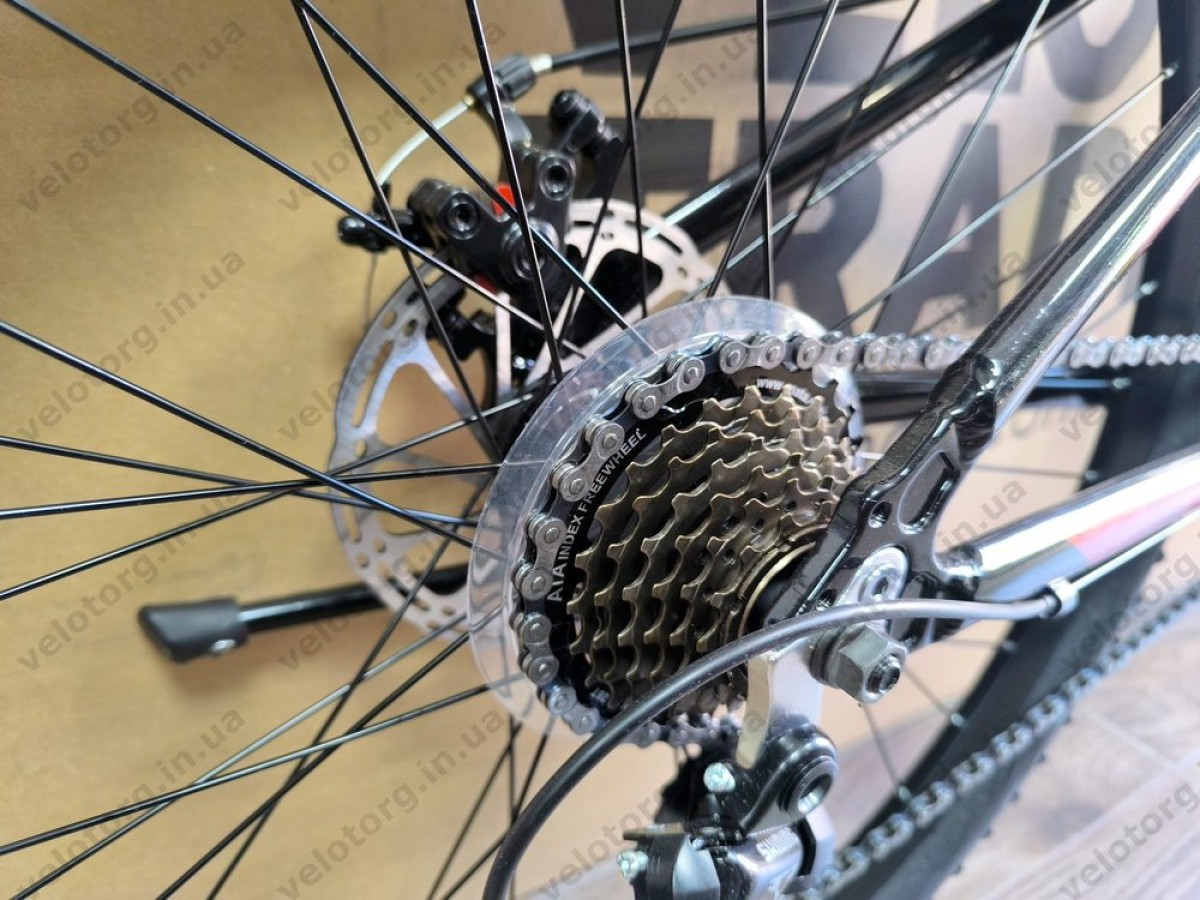 Велосипед AL 26" SPACE LYRA DD FR рама-13" рожево-чорний 2026